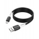 Hoco silikonový nabíjecí / datový kabel Micro USB X82 1m černá