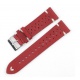 RhinoTech universal strap Genuine Leather Quick Release 18mm red