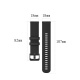 RhinoTech Universal Strap Genuine Leather Quick Release 22mm Red