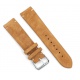 RhinoTech universal strap Genuine Suede Leather Quick Release 22mm brown