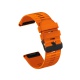 RhinoTech strap for Garmin QuickFit silicone outdoor 26mm orange.