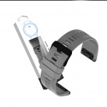 RhinoTech strap for Garmin QuickFit sports silicone 22mm gray