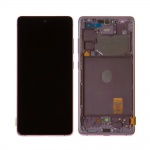 LCD + Dotyk + Rámeček pro Samsung Galaxy S20 FE 4G G780 fialová (Service Pack)