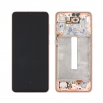 LCD + Dotyk + Rámeček pro Samsung Galaxy A33 5G A336B oranžová (Service Pack)