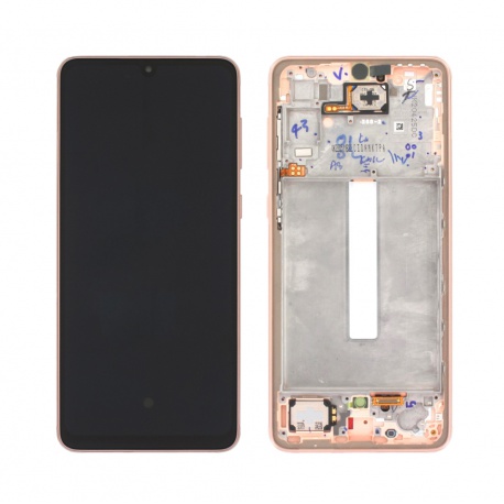 LCD + Touch + Frame for Samsung Galaxy A33 5G A336B orange (Service Pack)