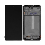 LCD + touchscreen + frame for Samsung Galaxy M52 5G 2021 M526 black (Service Pack)