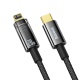 Baseus Explorer Series datový kabel USB-C/Lightning s inteligentním vypnutím 20 W 1m černá