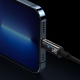 Baseus Explorer Series datový kabel USB-C/Lightning s inteligentním vypnutím 20 W 1m černá