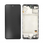 LCD + touch + frame for Samsung Galaxy M31s M317F Mirage black (Service Pack)