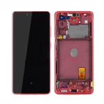 LCD + dotyk pro Samsung Galaxy S20 FE 4G/5G G780/G781 červená (Service Pack)