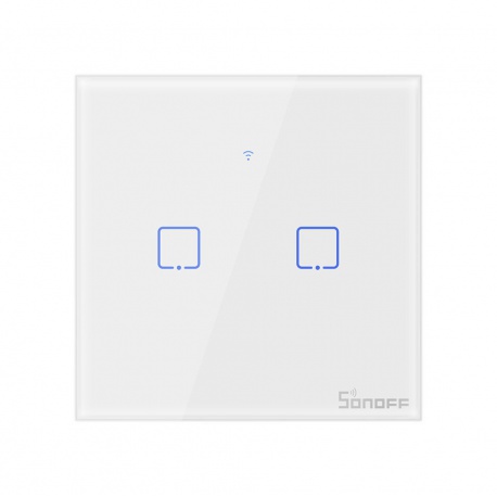 Smart WiFi + RF 433 Switch Sonoff T1 EU TX (2-channel) white