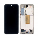 LCD + Touch + frame for Samsung Galaxy S23 5G 2023 SM-S911 beige (Service Pack)
