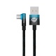 Baseus angled USB cable - type C 100W, 2m, blue