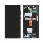 LCD + touch + frame for Samsung Galaxy S22 Ultra S908 gray/blue/red (Service Pack)