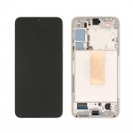 LCD + touch + frame for Samsung Galaxy S23 Plus 5G S916 Cream / Beige (Service Pack)