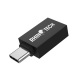 RhinoTech USB-A 3.0 to USB-C black adapter