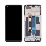 LCD + touch + frame for Realme 8 (RMX3085) black (Service pack)