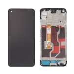 LCD + touch + frame for Realme 9i (RMX3491) black (Service pack)