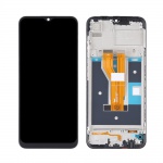 LCD + touch screen + frame for Realme C21 (RMX3061) black (Service pack)