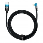Baseus úhlový kabel USB-C - Lightnin, 20W 2m, modrá