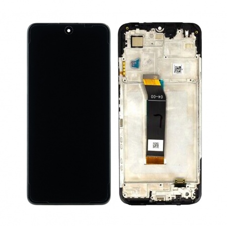 LCD + Touch + Frame for Xiaomi Poco M4 5G (2022) Black/Tarnish (Service pack)