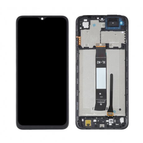 LCD + Dotyk + Rámeček pro Xiaomi Redmi A2 / A2+ (4G) (2022) černá (Service pack)