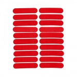 Reflective safety stickers for Scooter (20 pieces) red