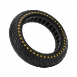 Pružná bezdušová pneumatika se žlutým tečkováním pro Scooter 8.5x2