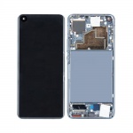 LCD + touch + frame for Xiaomi Mi 11 5G (2021) midnight gray / Tarnish (Service Pack)