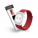 RhinoTech řemínek Magic Tape pro Apple Watch 38/40/41mm červená