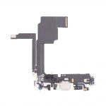 Nabíjecí deska a flex pro Apple iPhone 15 Pro bílý titan