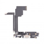 Nabíjecí deska a flex pro Apple iPhone 15 Pro Max bílý titan