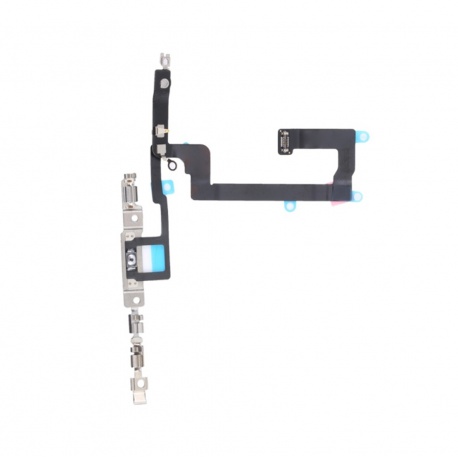 Flex cable for volume button + metal plate for Apple iPhone 14