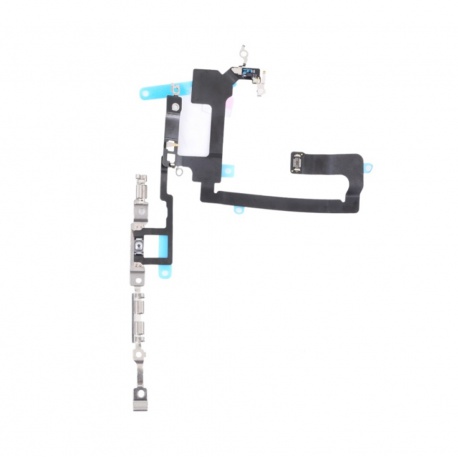 Flex cable for volume button + metal plate for Apple iPhone 14 Plus