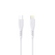 RhinoTech LITE PVC USB-C to Lightning cable 1.2m white (5pcs)