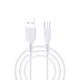 RhinoTech LITE PVC kabel USB-A na MicroUSB 1.2m bílá (5ks)