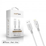 RhinoTech LITE MFi cable with nylon braid USB-A to Lightning 1.2m silver