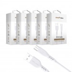 RhinoTech LITE PVC USB-A to MicroUSB cable 1.2m white (5 pieces)