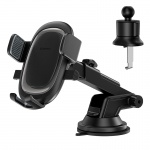 Baseus UltraControl Pro Series car phone holder (for air vent/dashboard), black