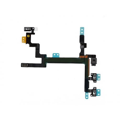 Flex cable for power button + volume buttons + metal plate for Apple iPhone SE