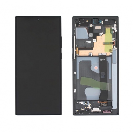 LCD + dotyk + rámeček pro Samsung Galaxy Note20 Ultra N986/N985 5G/4G no camera černá (SP)