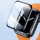 COTECi ochranná PMMA folie s instalačním rámečkem pro Apple Watch 7 / 8 / 9 - 45mm