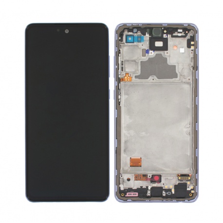 LCD + dotyk + rámeček pro Samsung Galaxy A72 4G/5G A725/A726 fialová (Service pack)
