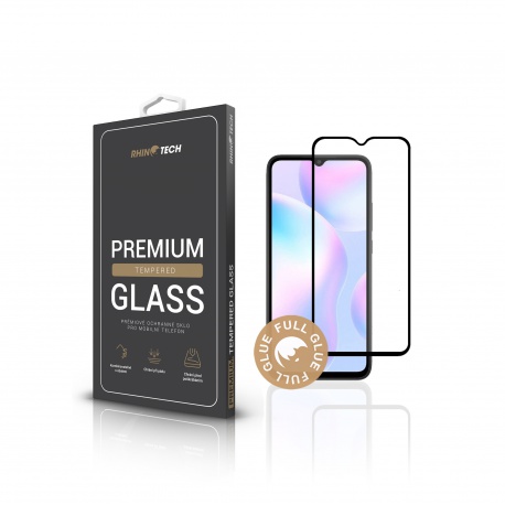 RhinoTech tempered 2.5D glass for Xiaomi Redmi 9A / 9AT / 9C black