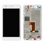 LCD + touch + frame (separate) for Huawei Honor 6 Plus white (OEM)